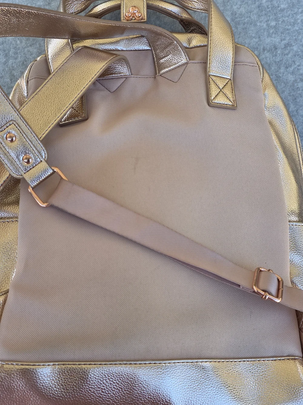 Disney Rose Gold Mickey Mouse Icon Flair Backpack